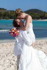 Gorgeous wedding photography from a beach wedding in St. Thomas, Blue Sky Ceremony - St. Thomas Wedding Planner, St. Thomas