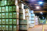 Pallets of paper in our Manchester warehouse