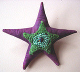 Purple Star Brooch