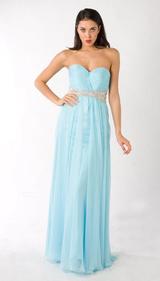 E322 CHIC AND SIMPLE STUNNER GOWN - TURQUOISE