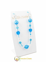 Cheri Long Necklace Set - Blue and Light Blue