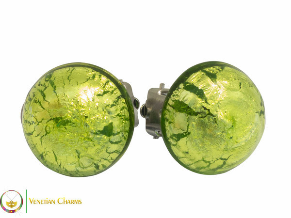 Clip Earrings Medium - Green