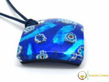 Curved Pendant 40mm - Blue