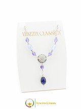 Levante Pendant Necklace - Purple, Amethyst and Clear