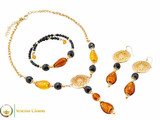 Levante Set - Amber, Gold and Black