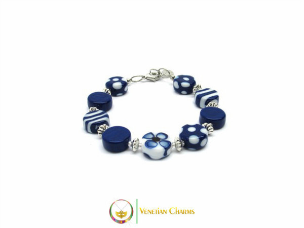 Murano Glass Bracelet - Blue