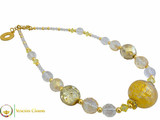 Perlage Necklace - Gold & Clear