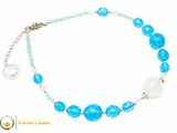 Perlage Necklace Set - Blue & Clear