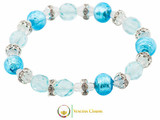 Princess Murano Glass Bracelet - Blue