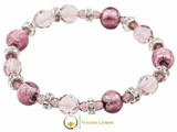 Princess Murano Glass Bracelet - Pink