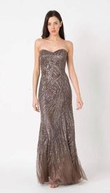 RC111 RED CARPET BEADED GLAM GOWN MOCHA
