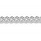 Single Handprint Silver Pendant - Chain Style Curb