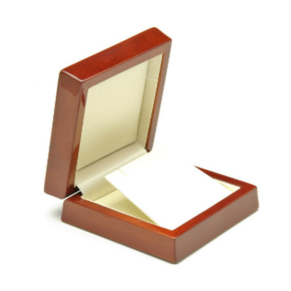Mahogany Wooden Gift Box for Pendant or Drop Earrings