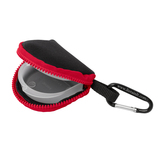 Retain-It™ - Black Neoprene with Red Zipper and Carabiner