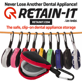 Retain-It™ - Black Neoprene with Red Zipper and Carabiner