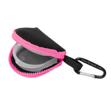 Retain-It™ - Black Neoprene with Pink Zipper and Carabiner