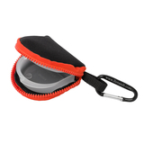 Retain-It™ - Black Neoprene with Orange Zipper and Carabiner