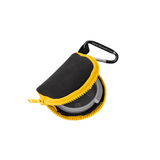 Retain-It™ - Black Neoprene with Yellow Zipper and Carabiner