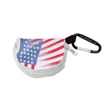 Retain-It™ - USA Flag Print Neoprene with White Zipper and Carabiner
