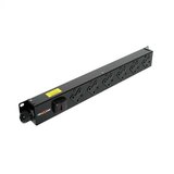 6 way vertical Slimline PDU - 13A outlets with 3m lead c/w 13A (UK) Plug